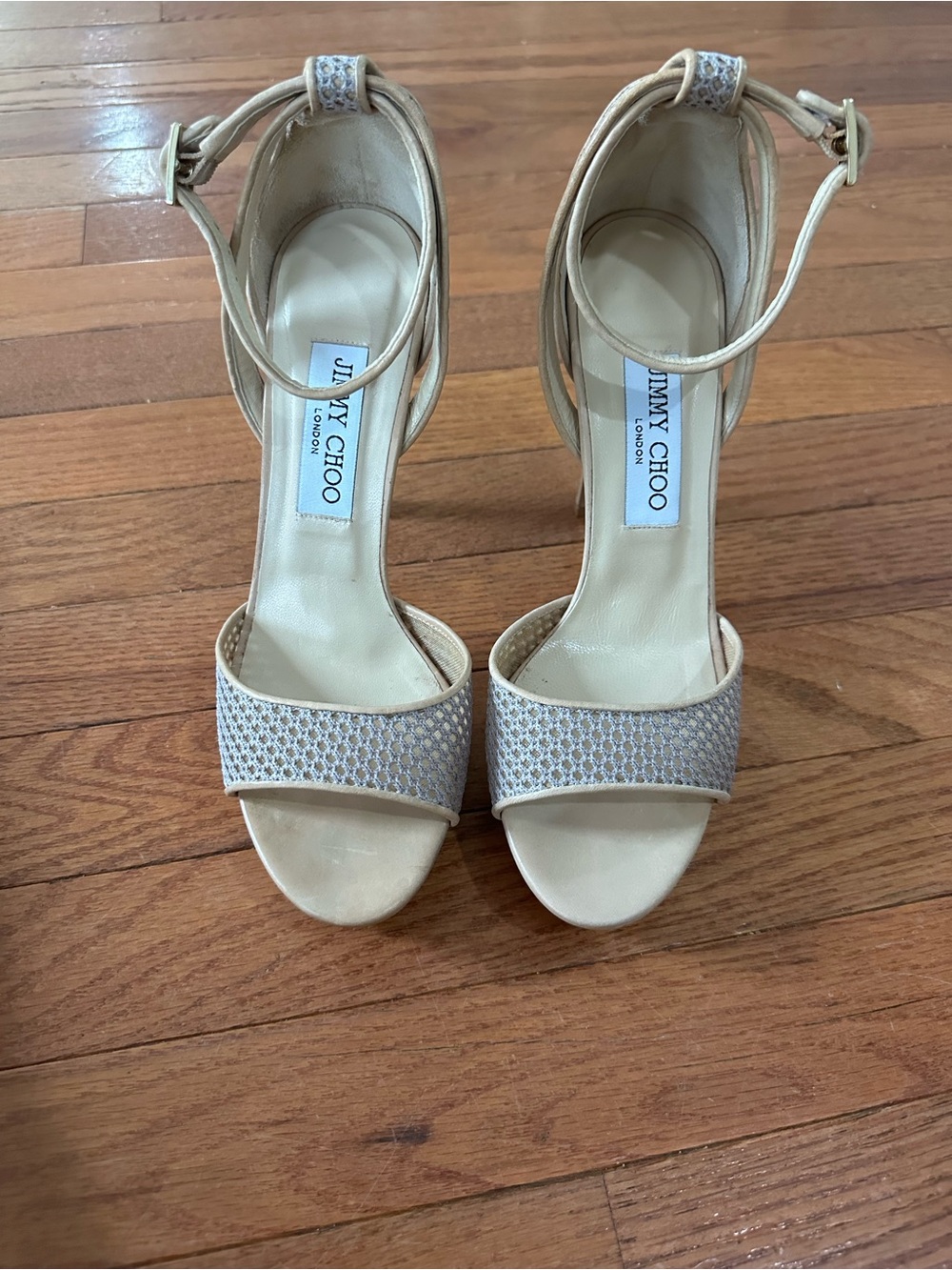 Jimmy Choo Kayden Stiletto Heels with Ankle Strap size 38